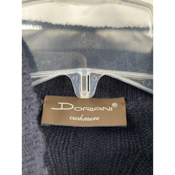 Doriani Cashmere Cardigan Sweater Full Zip Cable Knit Blue Men's Size 60 XL - Picture 11 of 16